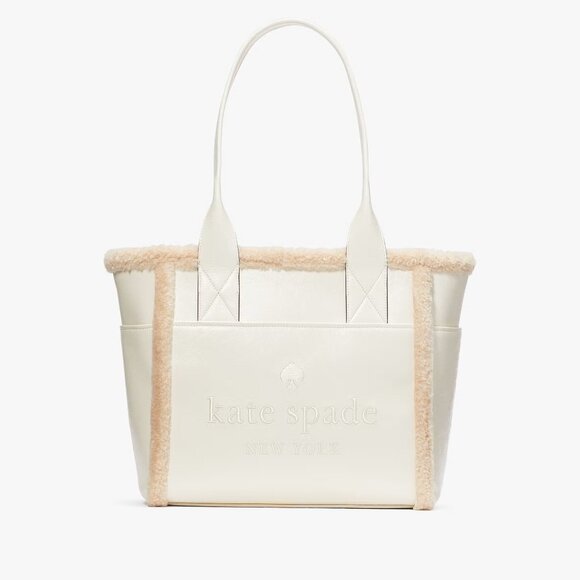NWT Kate Spade Jett Faux Shearling Tote